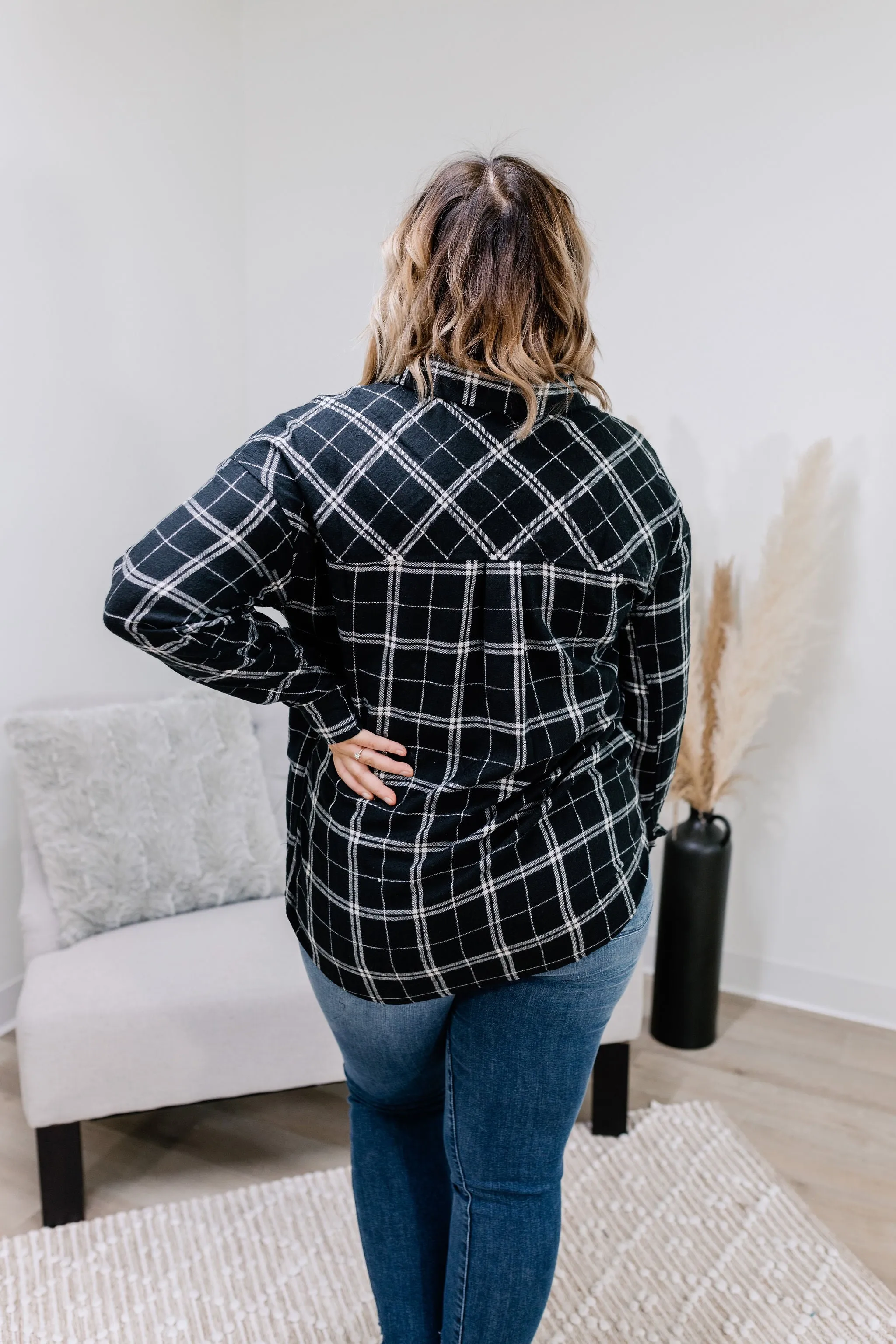 All in Plaid Flannel Top