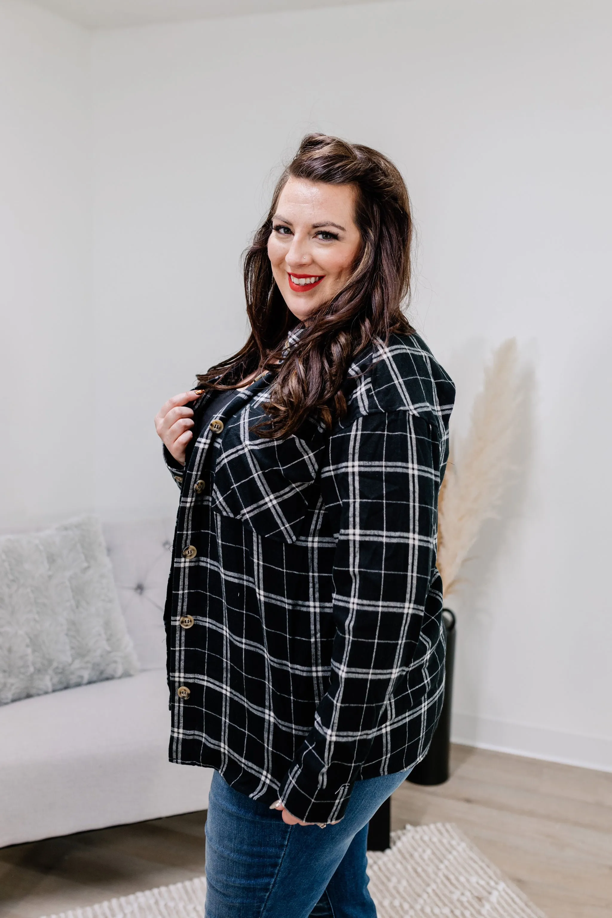 All in Plaid Flannel Top