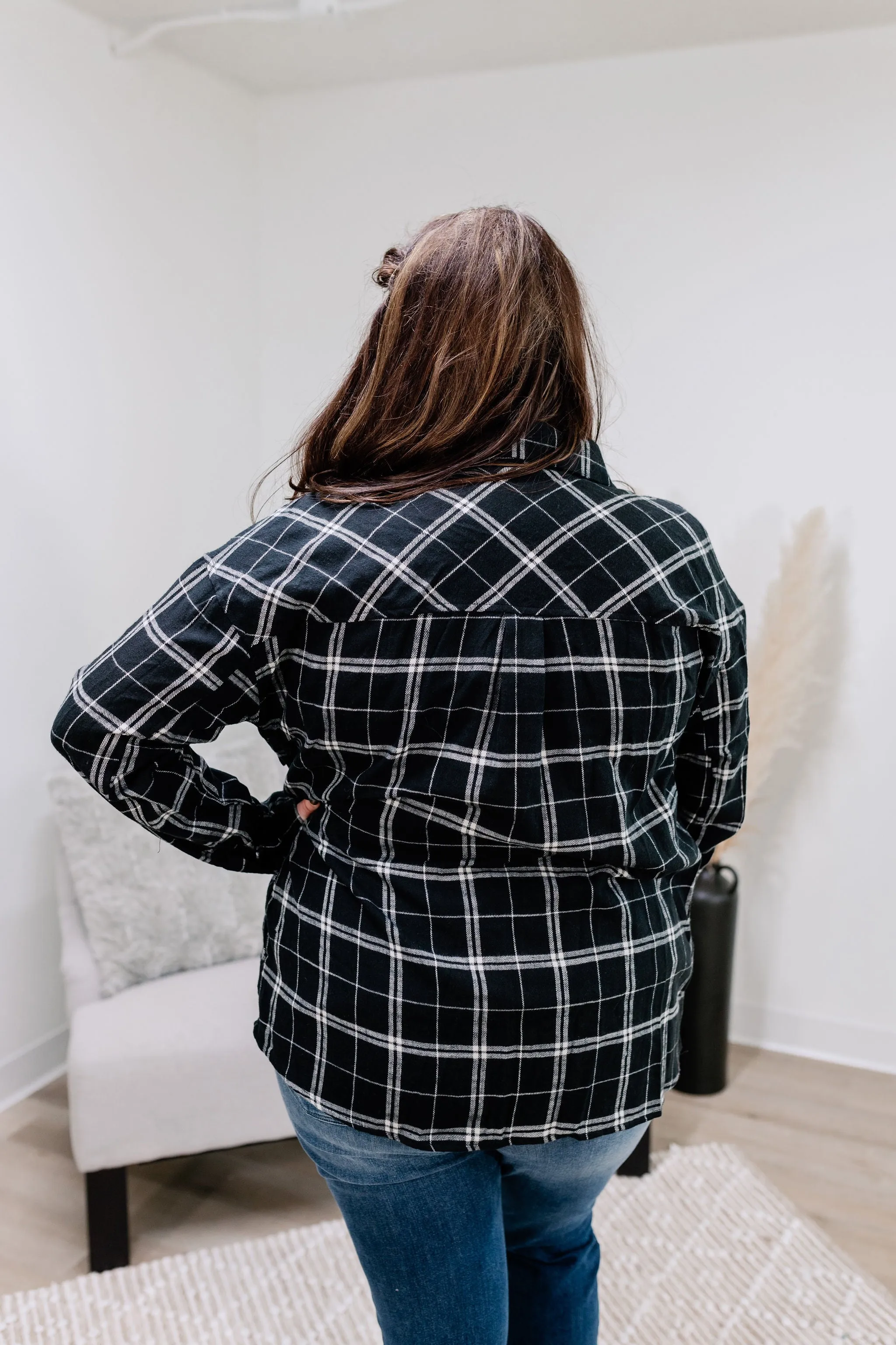 All in Plaid Flannel Top