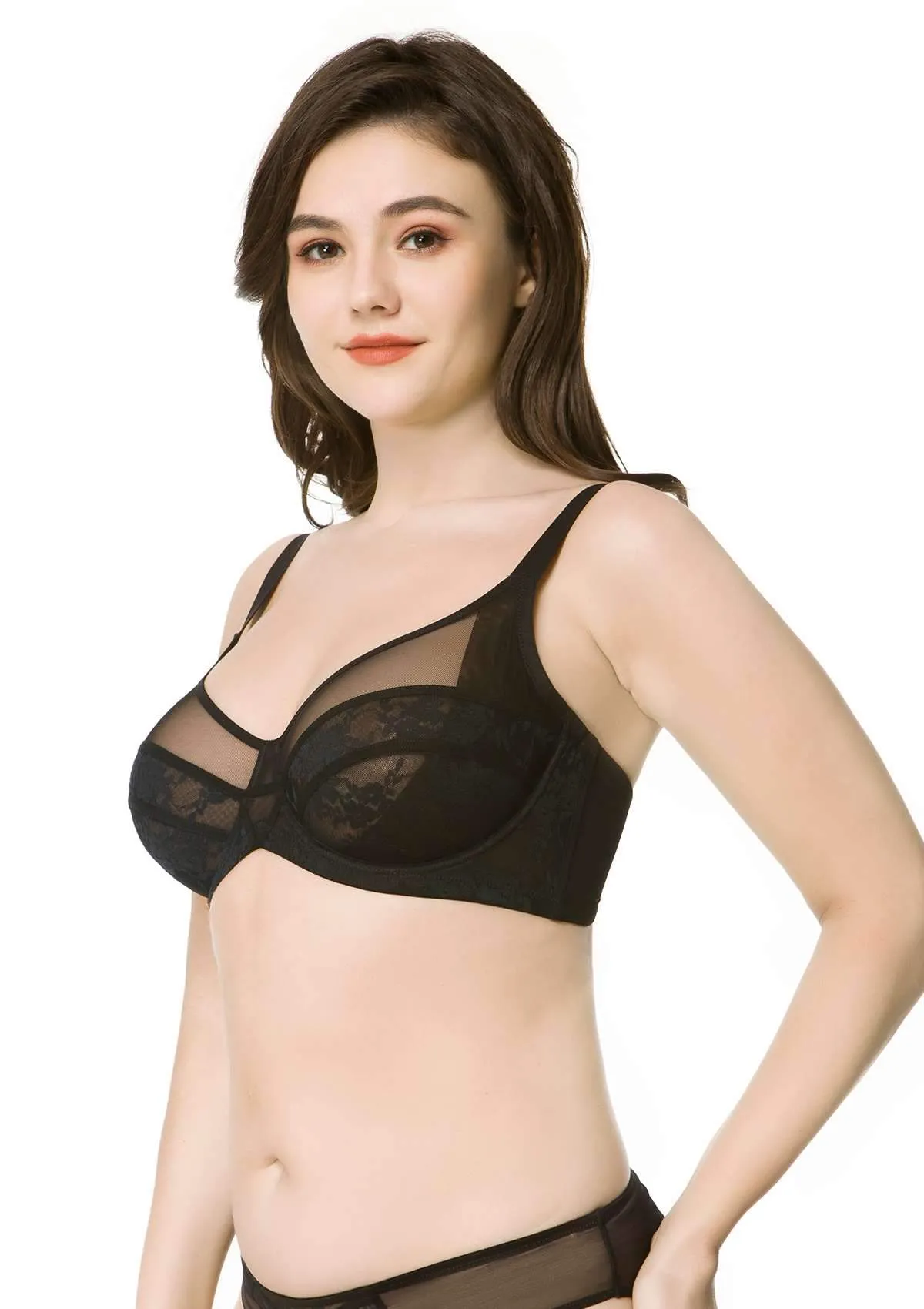 Amour Sheer Lace Unlined Bra