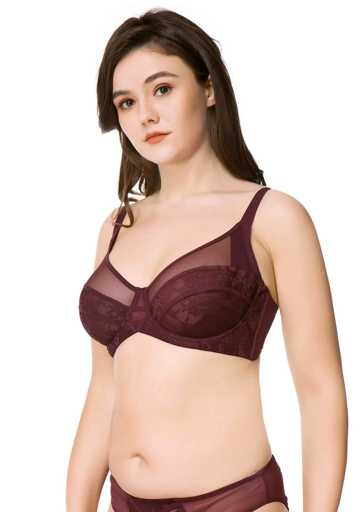 Amour Sheer Lace Unlined Bra