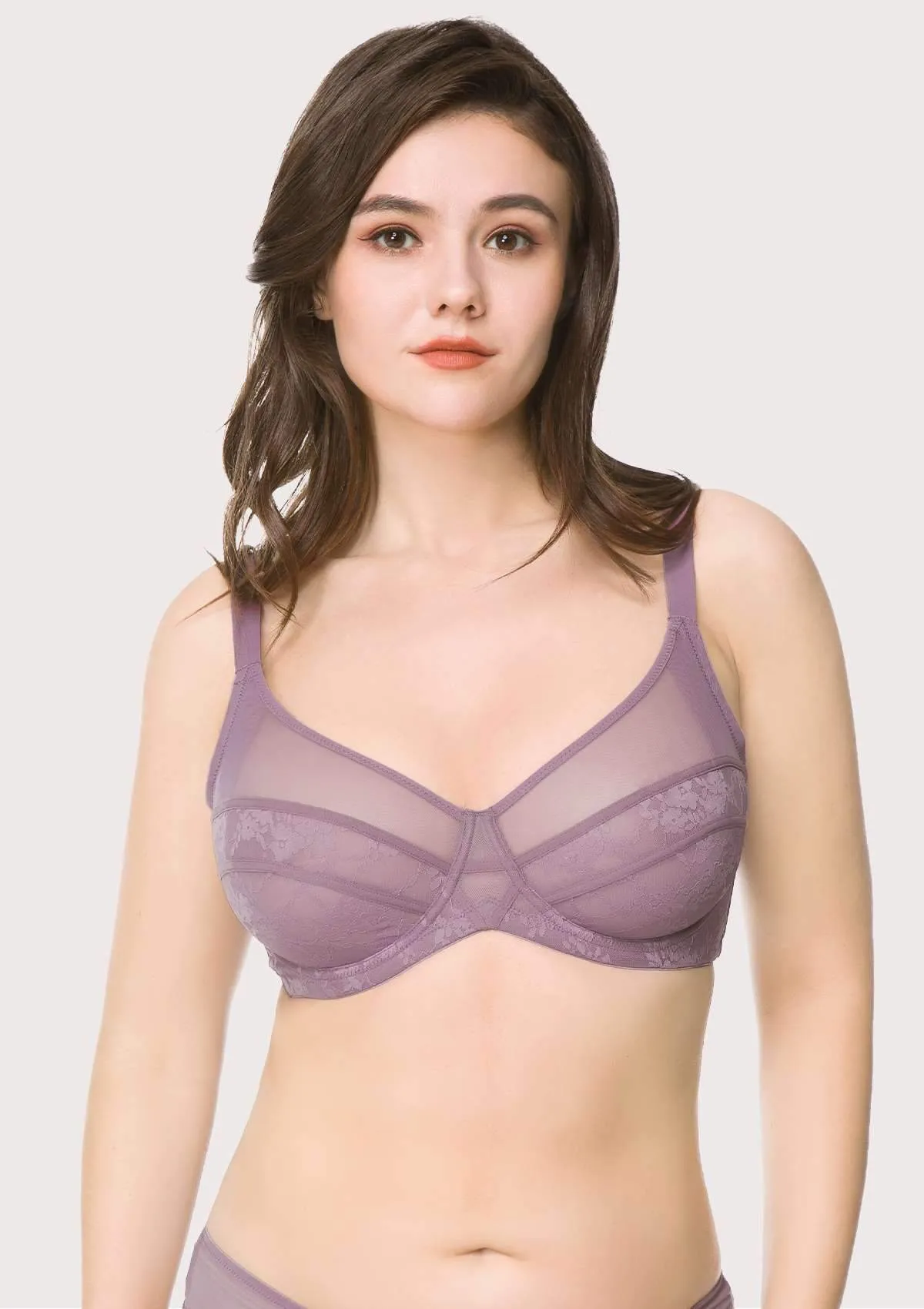 Amour Sheer Lace Unlined Bra