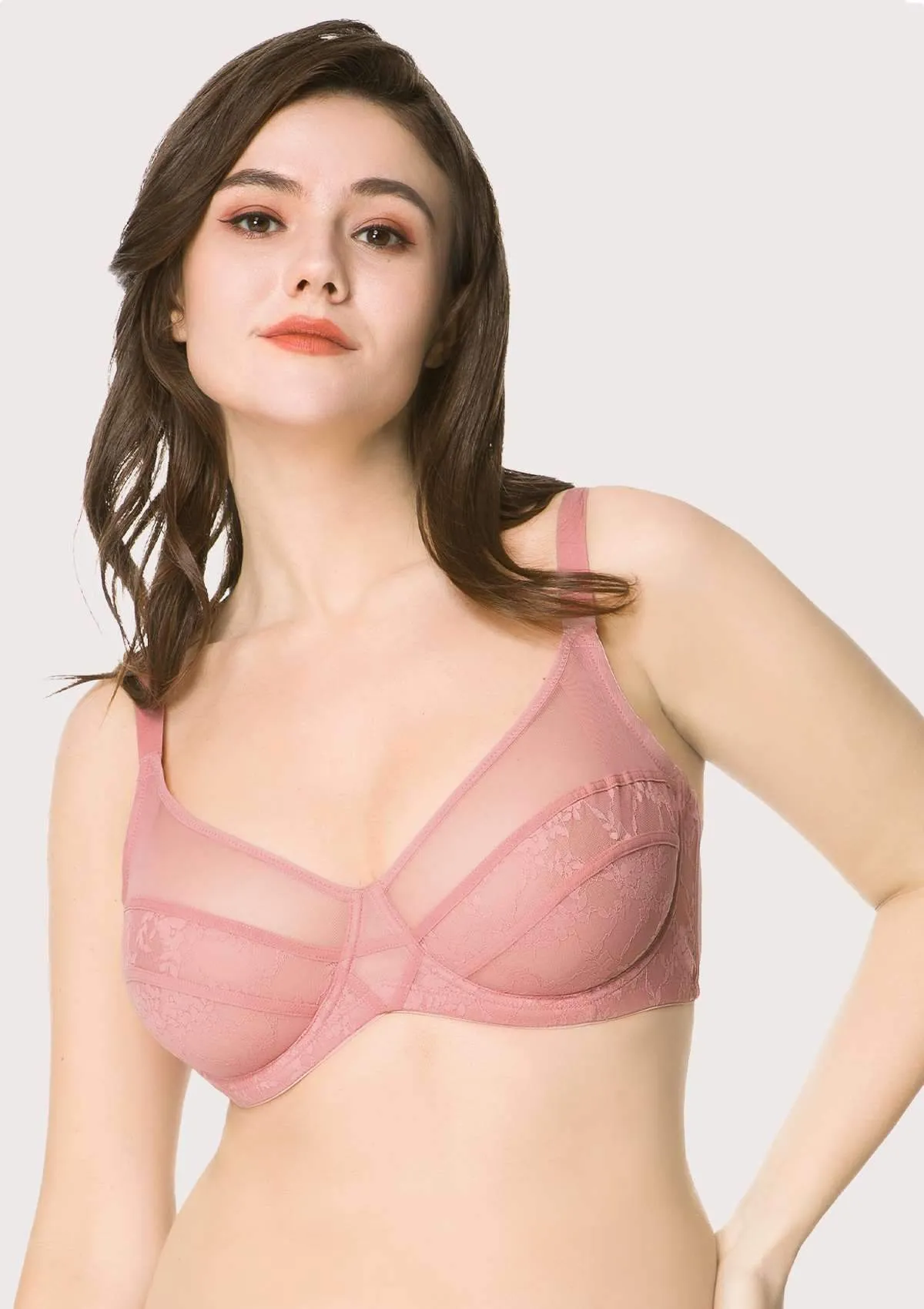 Amour Sheer Lace Unlined Bra