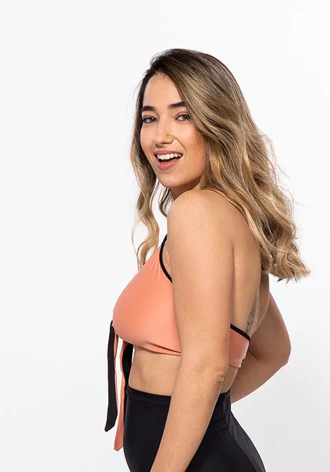 Anna - Reversible Bikini top Black & Pink