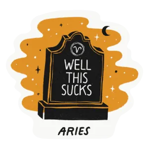 Aries as a Tombstone