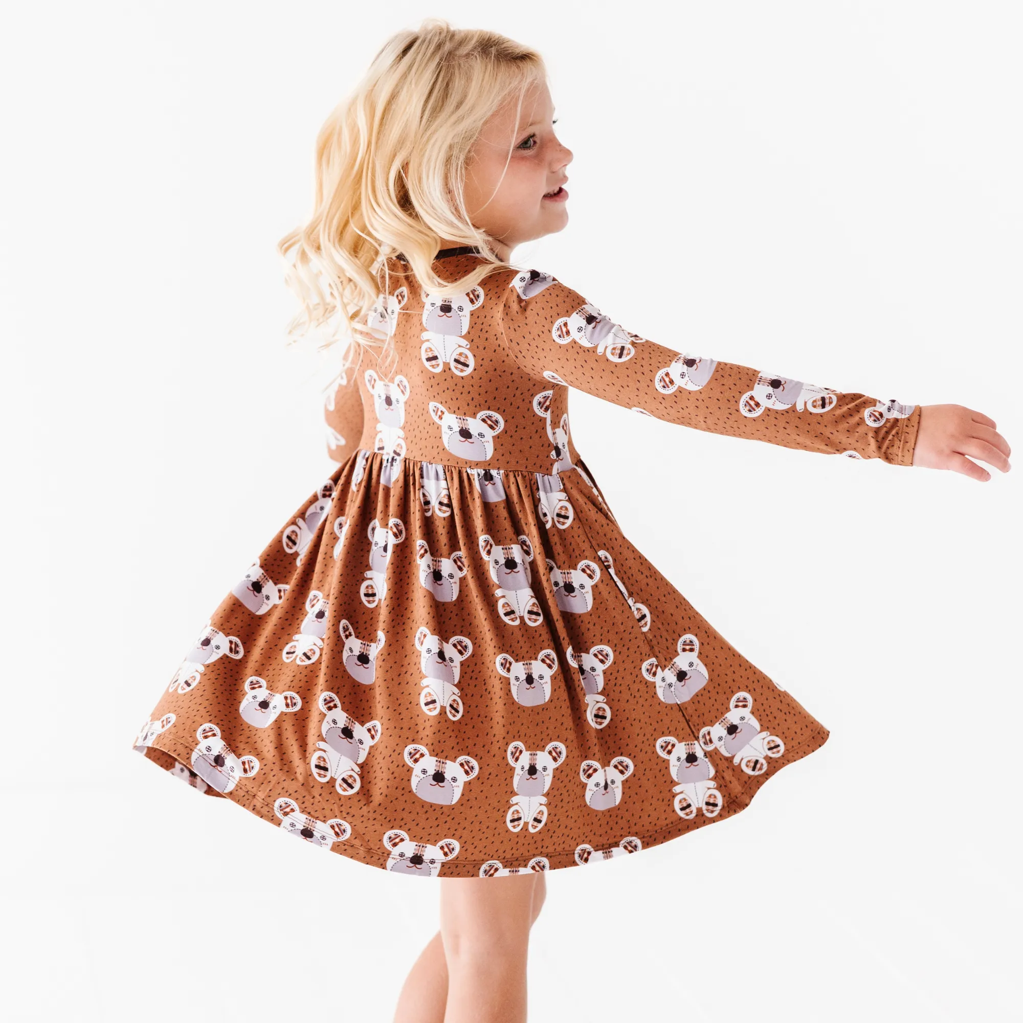 Bears Gone Plaid Toddler/Girls Dress