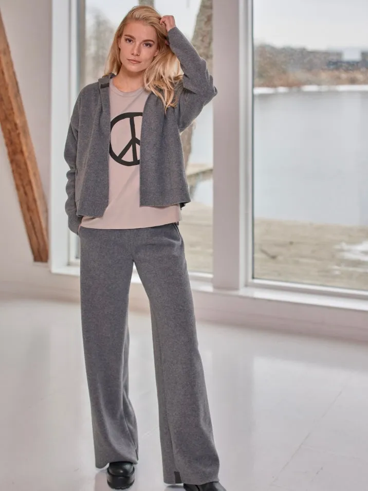 Fleece Cardigan SPORTY 7158, in 3 Farben