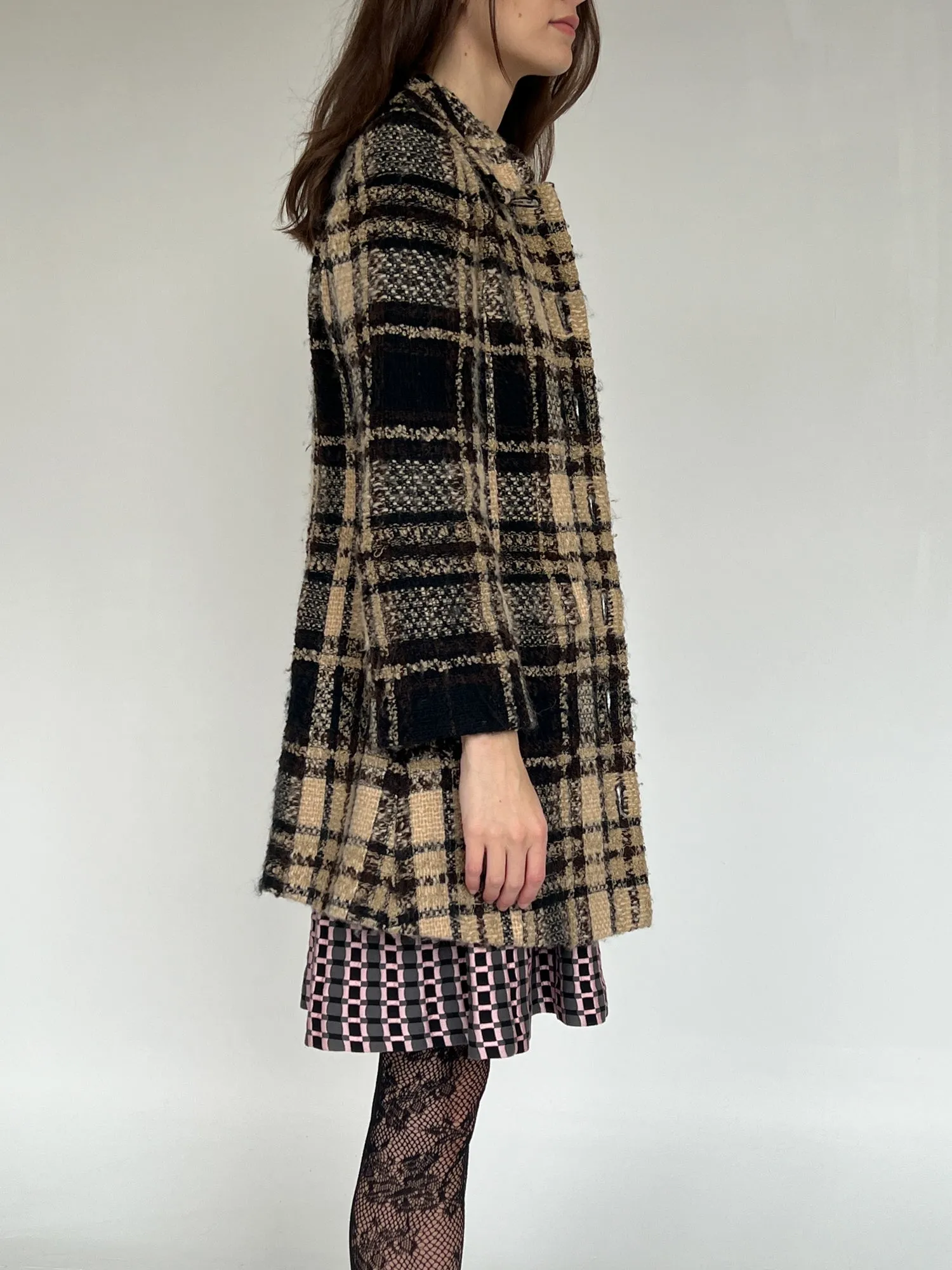 Miss Chloe Plaid Boucle Jacket (M)