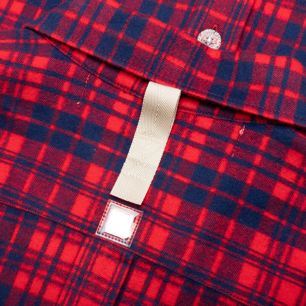 NARC Flannel Shirt - Red Plaid
