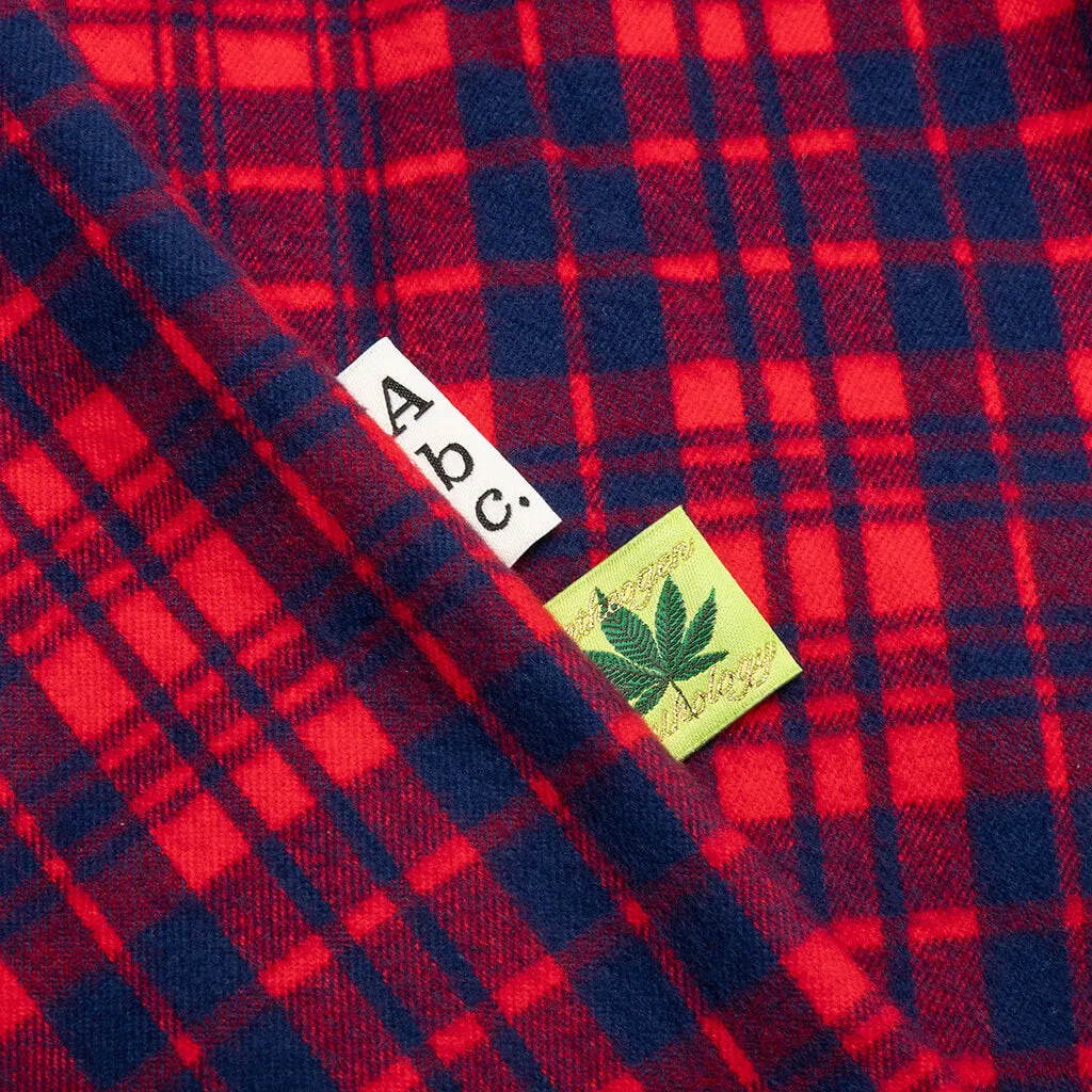 NARC Flannel Shirt - Red Plaid