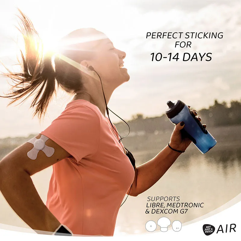 Not Just a Patch X-Mini Air Adhesive patches for Freestyle Libre, Medtronic and Dexcom G7 - Pack of 20