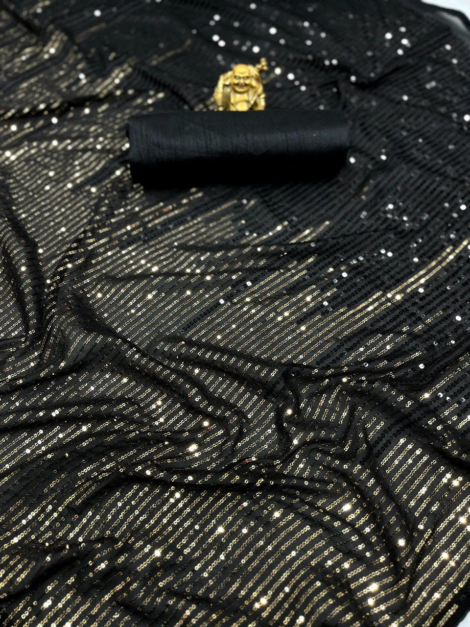 Party Wear Women Embroidery Sequins Saree