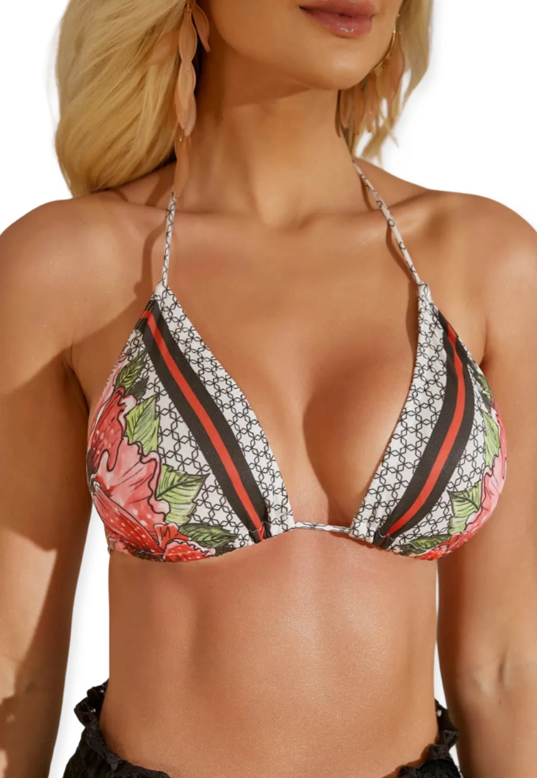 Printed Triangle Bikini