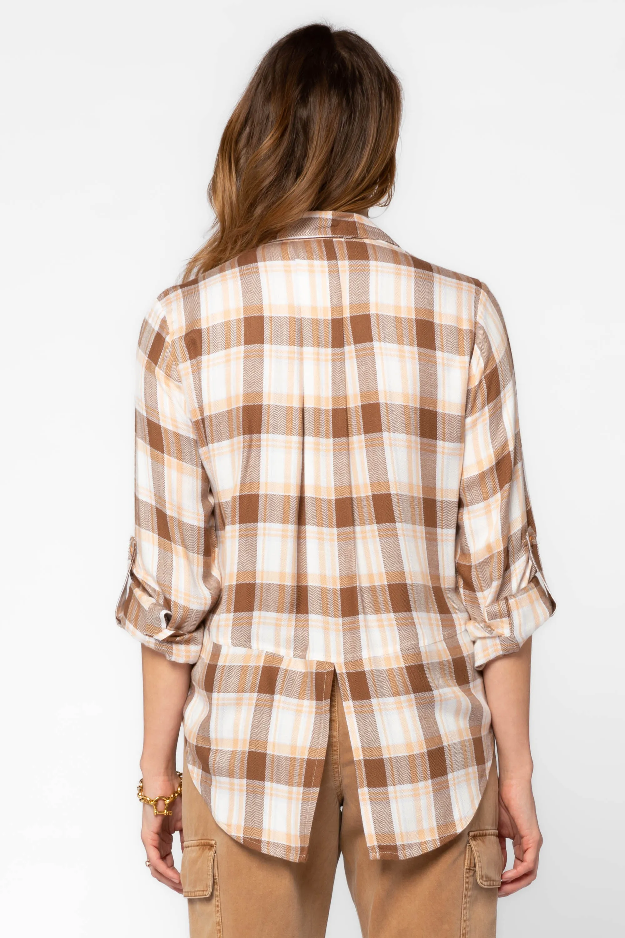 Riley Brown Lavender Plaid Shirt