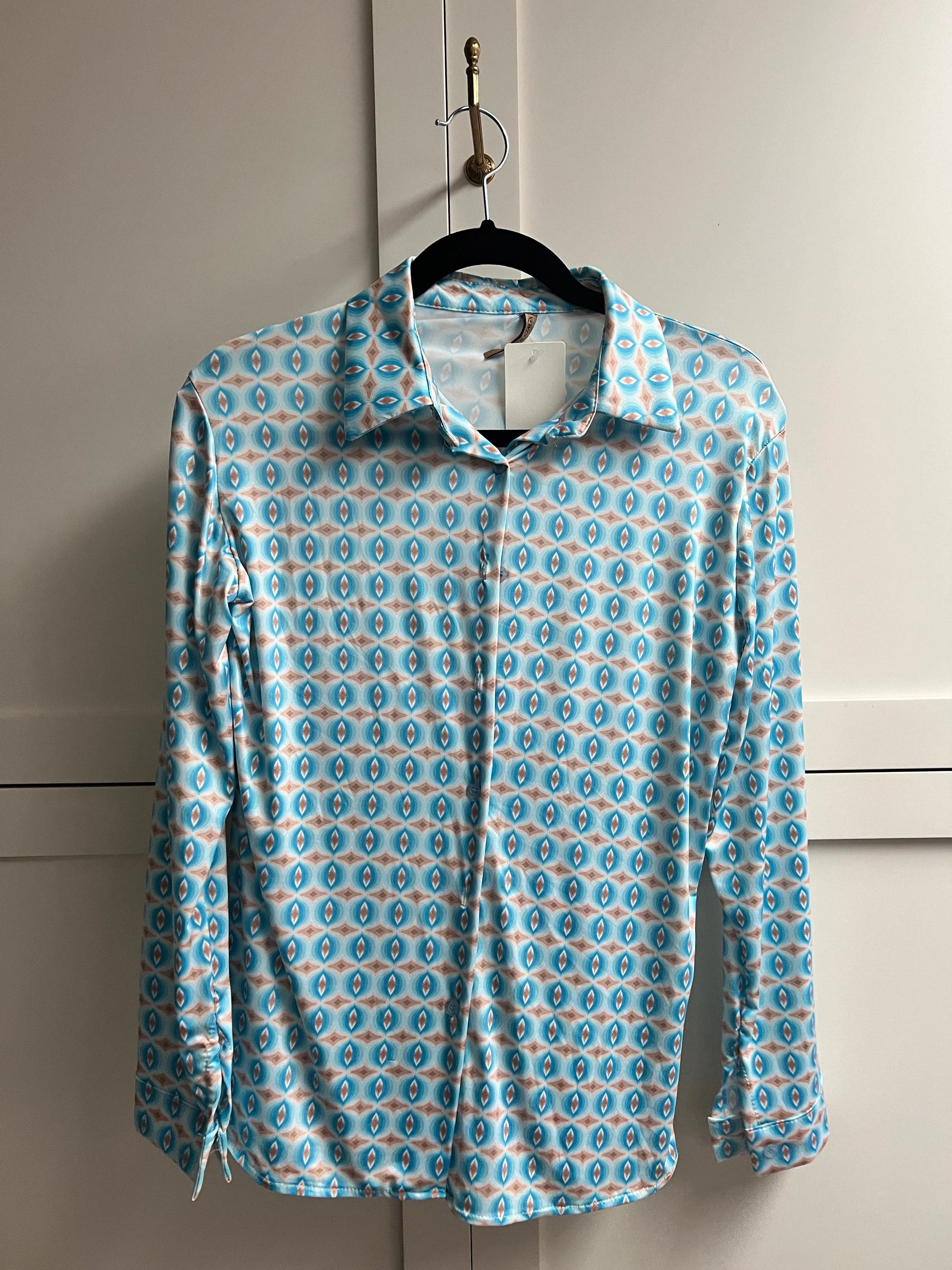 Sheer Blouse | Circles   Flowers