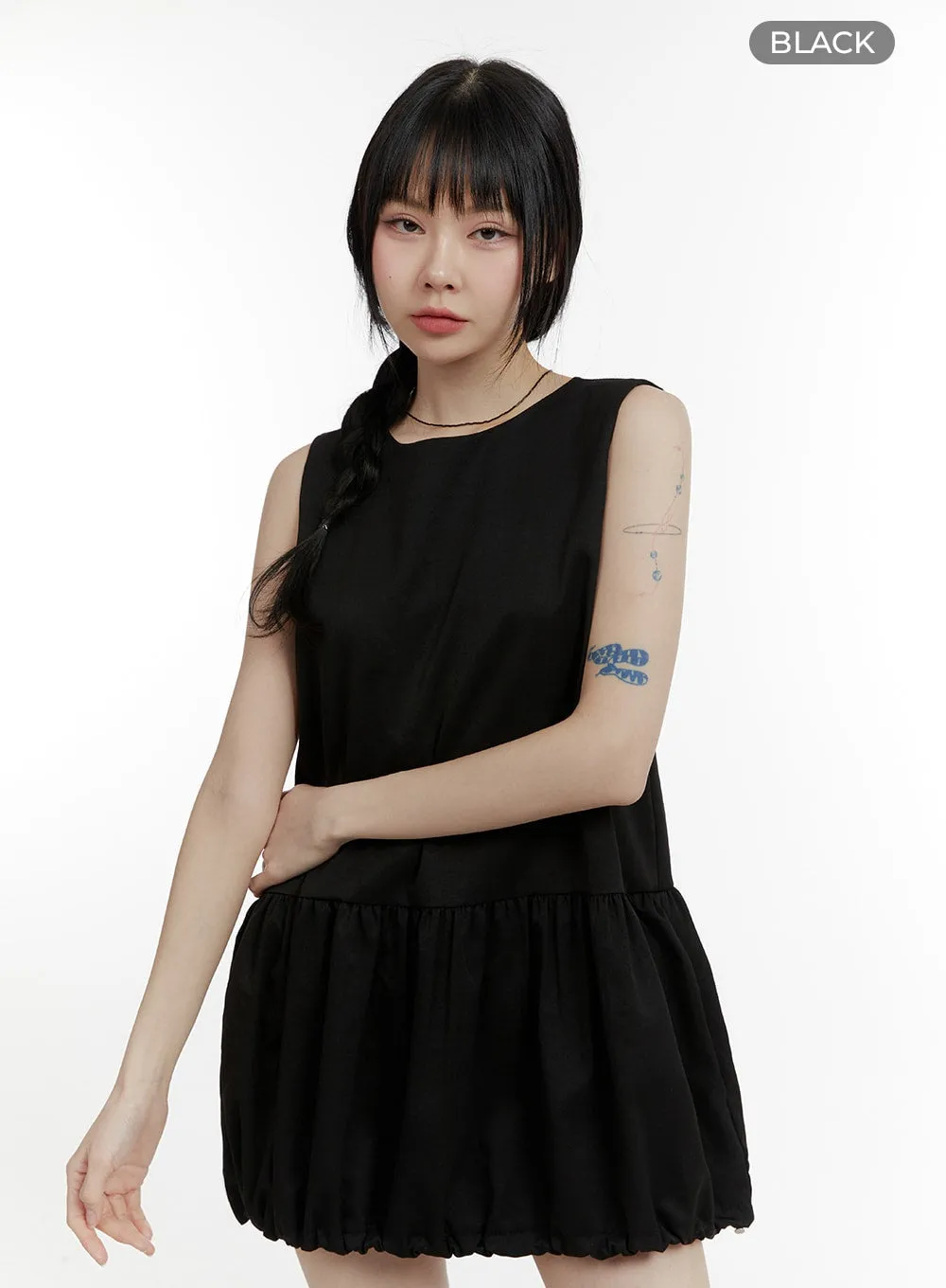Sleeveless Bubble Mini Dress CM429