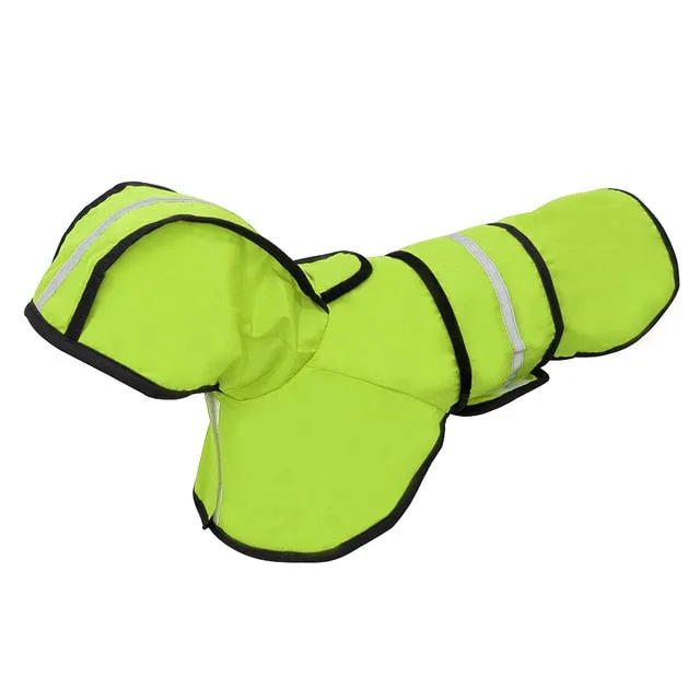 Sporty Reflective Dog Raincoat