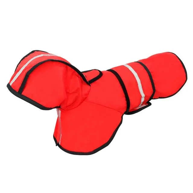 Sporty Reflective Dog Raincoat