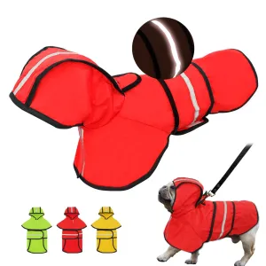 Sporty Reflective Dog Raincoat